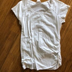 White maternity shirt